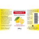 Original Pharno Vitamin C 100g Etikett